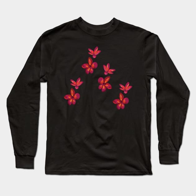 Flowers Long Sleeve T-Shirt by Manitarka